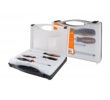 Набор отверток 4 шт.: SL3x75, SL5х100, PH1х75, PH2х100 (пласт. чемодан), CR-V "Алмаз"  SQ1013-0202  TDM