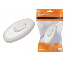 Выключатель на шнур 6А 250В белый   SQ1806-0021  TDM