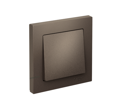 AtlasDesign Мокко Выключатель 1-клавишный сх.1, 10АХ, (в сборе с рамкой)  ATN000612  SE