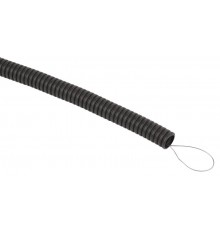 Труба гофрированная FRHF ЭРА GOFR-20-100-FRHF черная безгалогенная трудногорючая d20 с зондом 100м  Б0068907  ЭРА