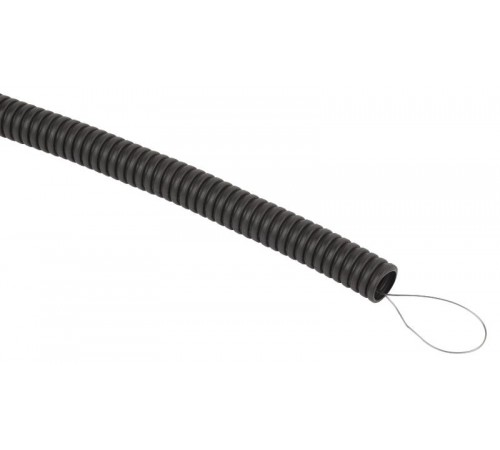 Труба гофрированная FRHF ЭРА GOFR-20-100-FRHF черная безгалогенная трудногорючая d20 с зондом 100м  Б0068907  ЭРА