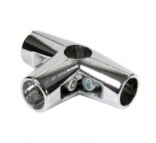 Соединитель 4-х труб хром (1 шт) - пакет   127453  Tech-KREP