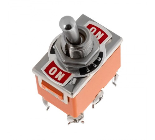 Тумблер 250V 15А (6c) ON-OFF-ON двухполюсный (KN-203) (в упак. 1шт.)  06-0328-B  REXANT