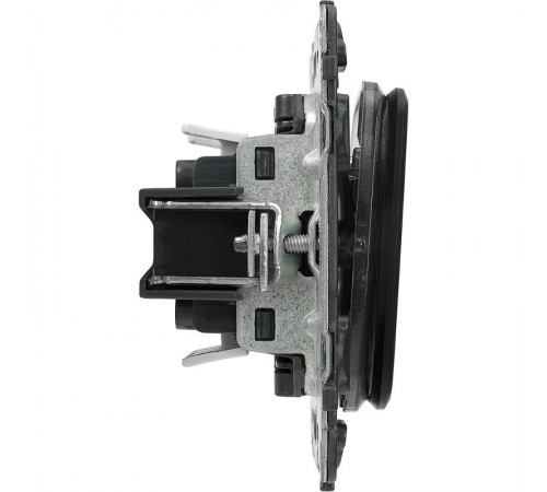 Valena ALLURE DIY Антрацит Переключатель 2-клавишный с подсветкой 10А 250В  752919  Legrand