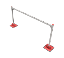 Опорная конструкция для гор. прямоуг. воздуховодов  TECHNORAPTOR LIGHTFOOT 2000х1000  KM-TR-LTF-SSHRAD-2000-1000  КМ - профиль