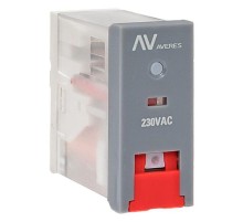 Реле промежуточное с кнопкой и мех. Индикацией RPAt 25/1 12A 230В AC  rpat-25-1-230AC   EKF