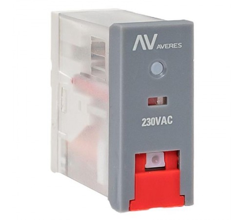 Реле промежуточное с кнопкой и мех. Индикацией RPAt 25/1 12A 230В AC  rpat-25-1-230AC   EKF