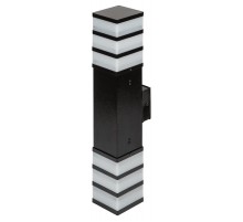 Садово-парковый светильник ИНОКС-8431 настенный черный  Б0057532  ЭРА