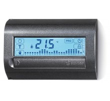 Комнатный цифровой термостат с недельным таймером; сенсорный экран; питание 3В DС; 1СО 5А; монтаж на стену; NFC; цвет черный  1C8190032107  Finder