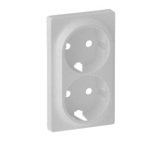 Valena LIFE Белый Накладка розетки с/з 2-ной  754950  Legrand