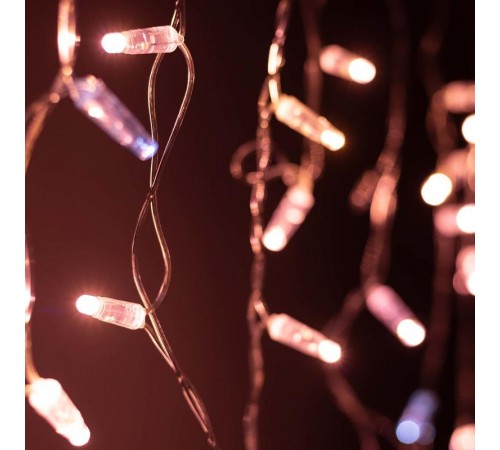 Светодиодная гирлянда ARD-EDGE-CLASSIC-2400x600-CLEAR-88LED-FLASH Rose Gold (230V, 6W) (Ardecoled, IP65)  031189  Arlight