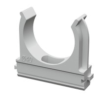 Крепеж-клипса для труб АБС-пластик д40 (10шт/300шт уп/кор)  PR.02640м  Промрукав