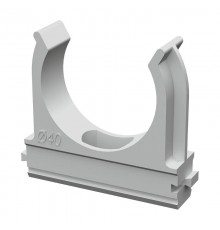 Крепеж-клипса для труб АБС-пластик д40 (10шт/300шт уп/кор)  PR.02640м  Промрукав