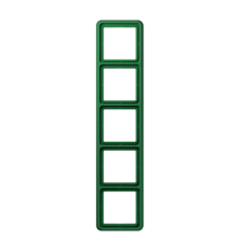 Рамка для вертикальной и горизонтальной установки ударопрочная, 5-кратная; зеленая  CD585WUGN  Jung