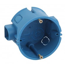 Коробка установочная КУТС 68х45мм для твердых стен саморез., стык узлы синяя IP20  Б0039186  ЭРА