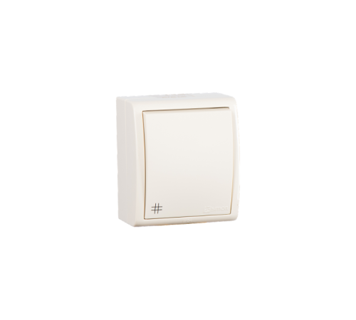 Перекрестный выключатель (с 3-х мест) IP54 с подсветкой 10AX 250В цвета слоновая кость S15 Aqua  1594254-031  Simon