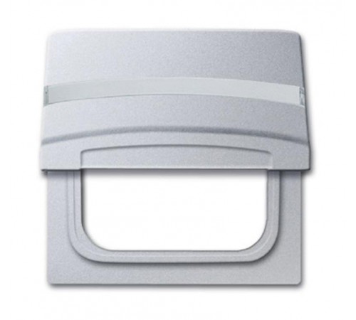 Плата промежуточная с крышкой для центр. плат , с полем для надписи, IP44, серия Allwetter 44, цвет серебр.-алюм.  1710-0-3787   2CKA001710A3787  A