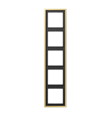 Рамка для вертикальной и горизонтальной установки, 5 постов; металл; латунь classic; Messing  ME2985C  Jung