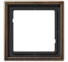 Рамка для вертикальной и горизонтальной установки, 1 пост; металл; латунь antik; Messing  ME2981AT  Jung