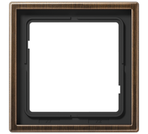 Рамка для вертикальной и горизонтальной установки, 1 пост; металл; латунь antik; Messing  ME2981AT  Jung