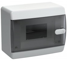 Корпус пластиковый навесной на 6 модулей ЩРН-П-6 IP41 черная прозрачная дверь UNION Compact  UIC-KP12-N-06-41-K01  IEK