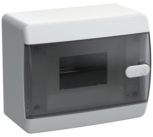 Корпус пластиковый навесной на 6 модулей ЩРН-П-6 IP41 черная прозрачная дверь UNION Compact  UIC-KP12-N-06-41-K01  IEK