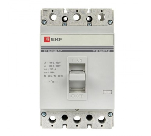 Выключатель нагрузки ВН-99 250/250А 3P EKF PROxima  sl99-250-250  EKF