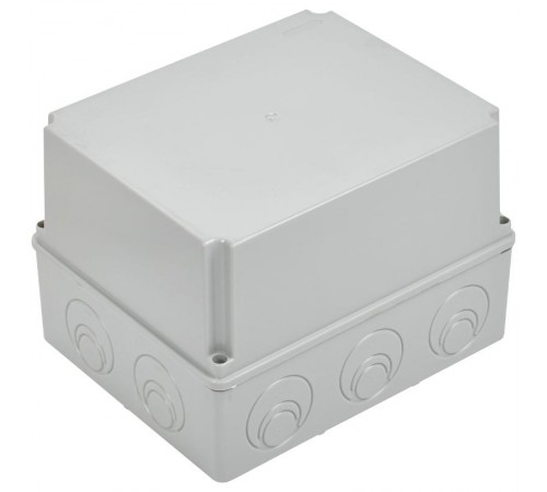 Коробка распределительная КМ41274 для о/п 240х195х165 мм IP55 (RAL7035, кабельные вводы 5 шт)  UKO10-240-195-165-K41-55  IEK
