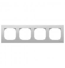 Рамка 4-постовая, серия SKY, цвет нержавеющая сталь2CLA857400A1401 ABB