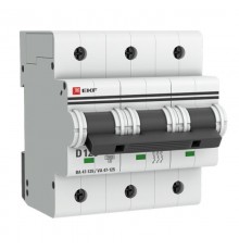 Выключатель автоматический трехполюсный ВА 47-125 125А D 15кА PROxima  mcb47125-3-125D  EKF