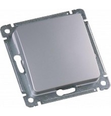 Переключатель реверсивный на два направления, одноклавишный, скрытой установки, механизм, цвет серебро  ВС10-471-06  HEGEL