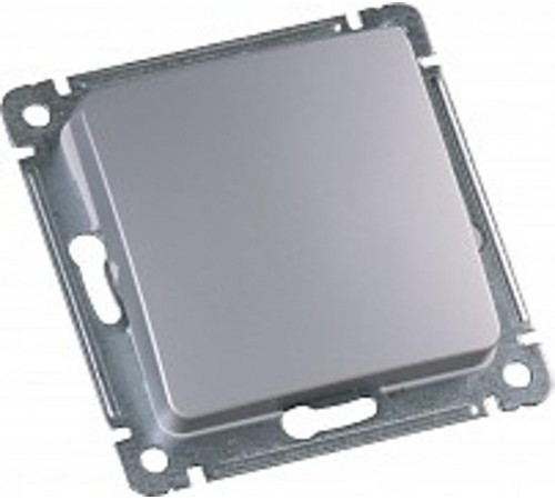 Переключатель реверсивный на два направления, одноклавишный, скрытой установки, механизм, цвет серебро  ВС10-471-06  HEGEL