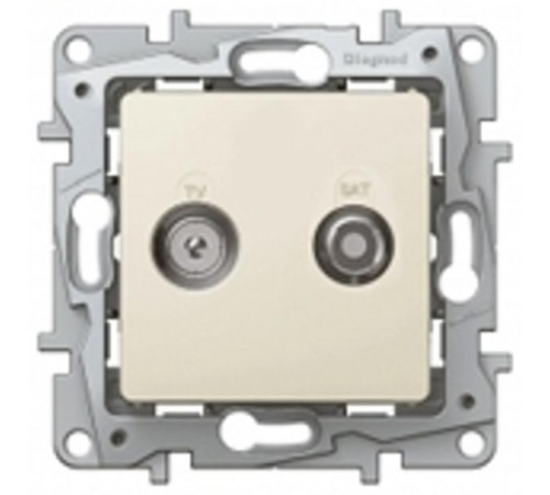 Etika Слоновая кость Розетка TV/SAT 2-х кабельная  672357  Legrand