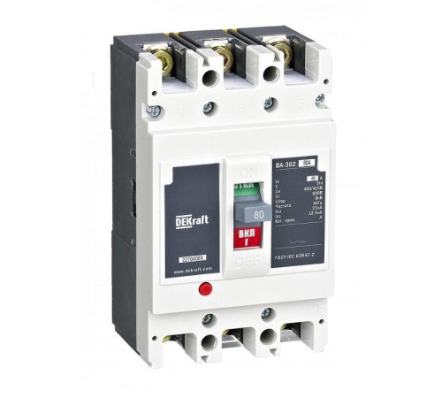 Авт. выкл. 3P 63А 25кА 5In ВА-301 L  22703DEK  DEKraft 