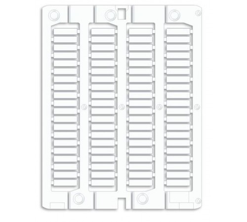 Маркировка для провода, жесткая, для трубочек. 4х15мм. Белая  NUT15  DKC