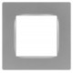 Рамка для розеток и выключателей  Серия 12 12-5201-03 на 1 пост, Классик, алюминий  Б0067781  ЭРА