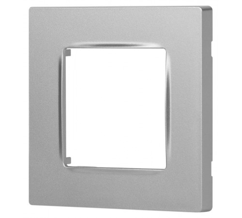 Рамка для розеток и выключателей  Серия 12 12-5201-03 на 1 пост, Классик, алюминий  Б0067781  ЭРА