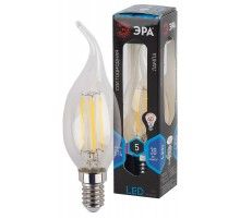 Лампа светодиодная LED 5Вт E14 220В 4000К F-LED BXS свеча на ветру  Б0019005  ЭРА