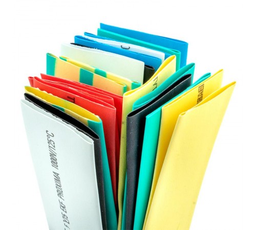 Термоусаживаемая трубка ТУТ нг 20/10 набор:7 цветов по 3шт. 100мм. EKF PROxima  tut-n-20  EKF