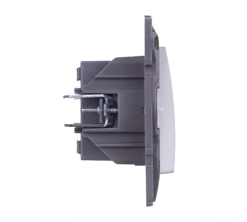 Etika Белый Переключатель перекрёстный 1-клавишный 10АХвинтовые зажимы   672249  Legrand