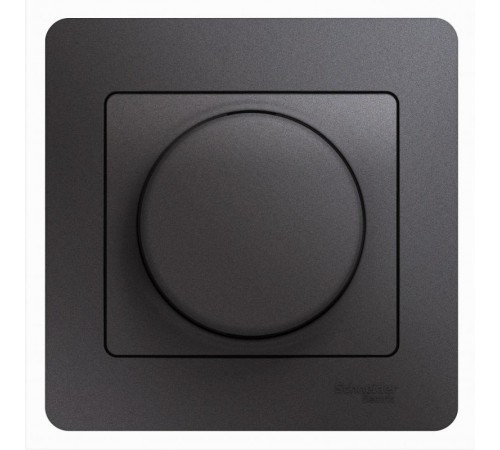 Glossa Графит Светорегулятор (диммер) поворотный, 300Вт (в сборе)  GSL001334  SE