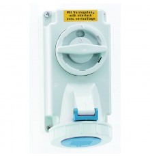 Розетка настенная с блокировкой 16A 3p 230V 6h IP67 Quick-Connect I 160048-Bals I Bals