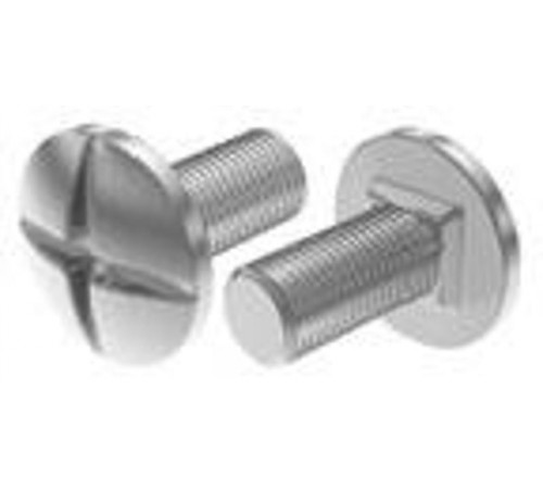 Винт М6х12 DIN с подголовником, класс прочности 4.8, гальван. цинк, 066627  ВПМ-6х12.48-DIN-ЭЦ   Ostec