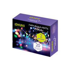 Комплект гирлянд декоративных, питание от ЭП  DC-G05-20MS2, комплект 2 шт., мульт. 20 LED, 2xCR2032, IP20  .5047990  ФАZА