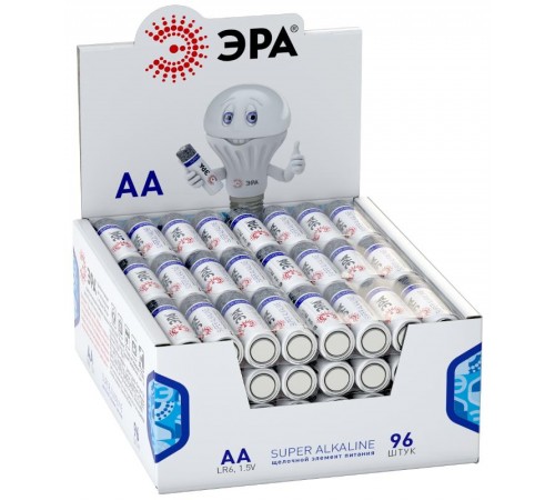 Батарейка щелочная (алкалиновая)  LR6-4S promo-box (96/384/18432) (AA)   Б0018951  ЭРА