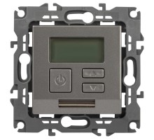 Терморегулятор ЭРА Серия 12 12-4111-16 универс.230В-Imax16А, титан   Б0065733  ЭРА