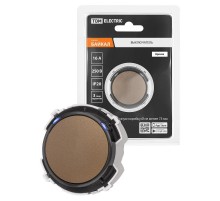 Выключатель 1-кл. 16А 250В кнопочный механизм бронза, "Байкал"   SQ1819-0422  TDM