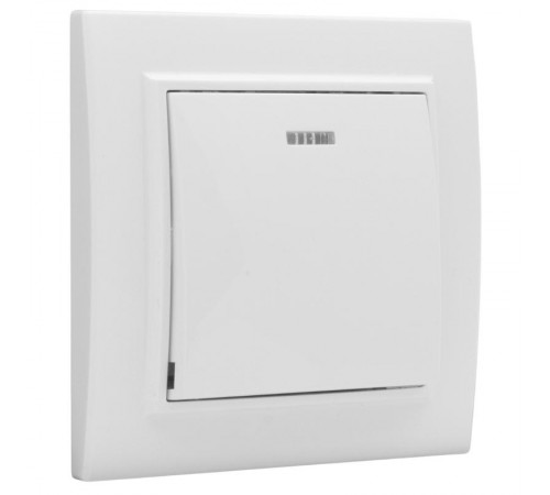 Минск Выключатель 1-клавишный СП с индикатором,10А, белый EKF Basic  ERV10-121-10  EKF