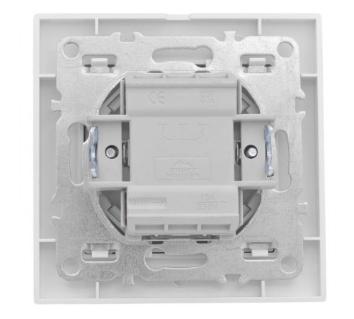 Минск Выключатель 1-клавишный СП с индикатором,10А, белый EKF Basic  ERV10-121-10  EKF