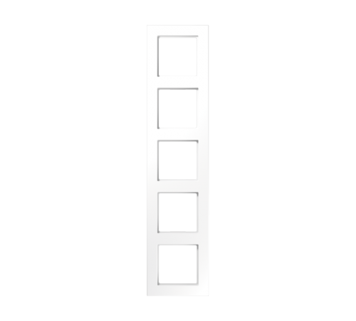 Рамка для вертикальной и горизонтальной установки, 5 постов; дюропласт; белый; A CREATION  AC585WW  Jung